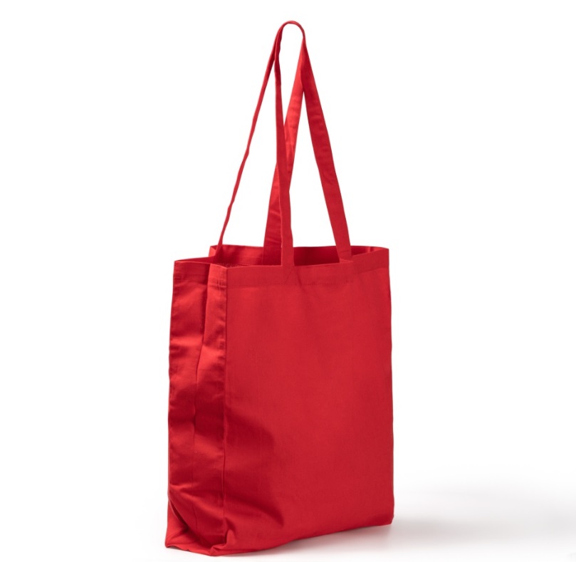 Cotton Bag with a Sewn-in Bottom and Side Panels for Printing
